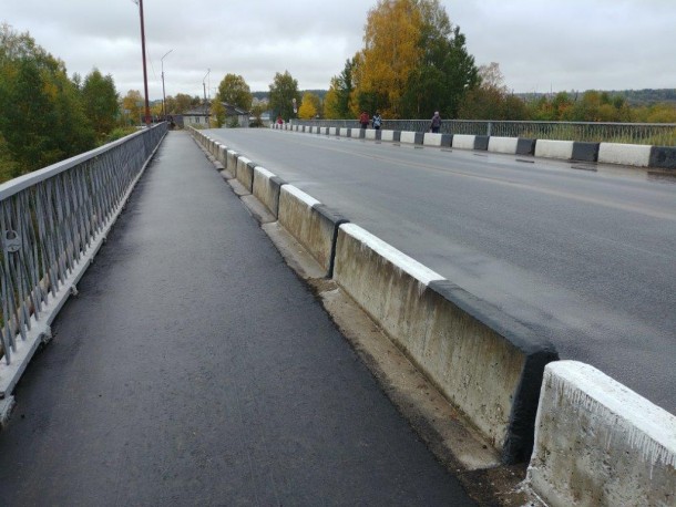Мост через реку в Визинге отремонтировали за два месяца