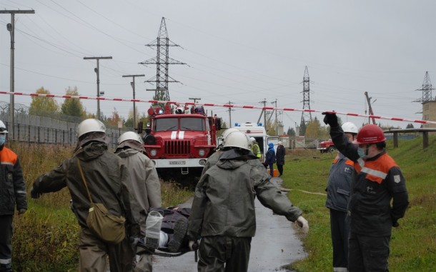 На Сосногорской ТЭЦ прошли учения по ликвидации ЧС после нефтеразлива