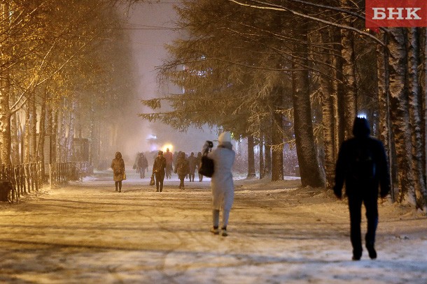 Фоторепортаж БНК: первый снег в Сыктывкаре