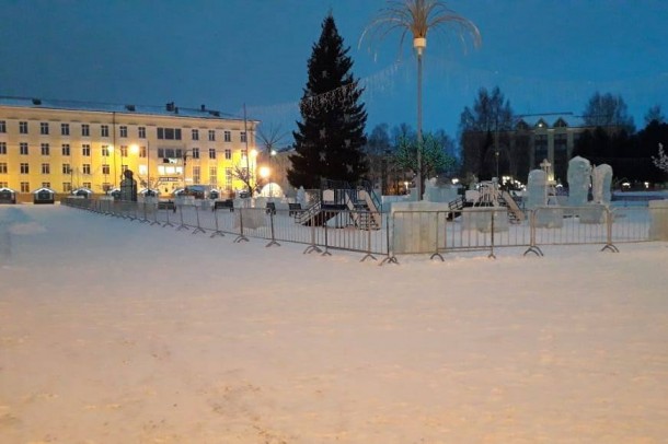 В ледовом городке на Стефановской площади усилили меры безопасности