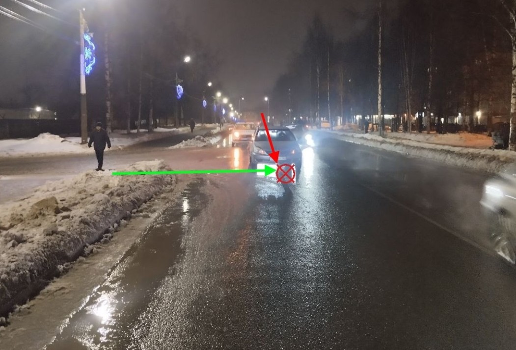 За сутки на дорогах Сыктывкара пострадали пенсионерка и подросток