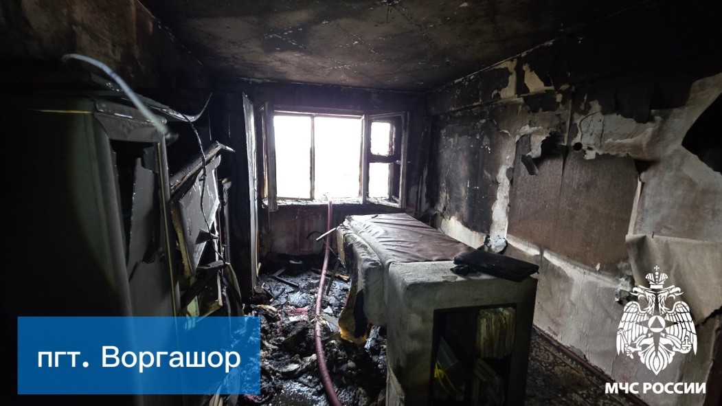 В Воргашоре на пожаре погиб 48-летний мужчина