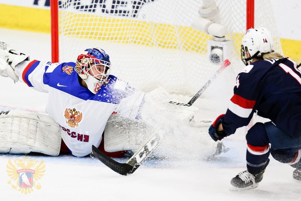 Женская сборная России по хоккею крупно уступила команде США