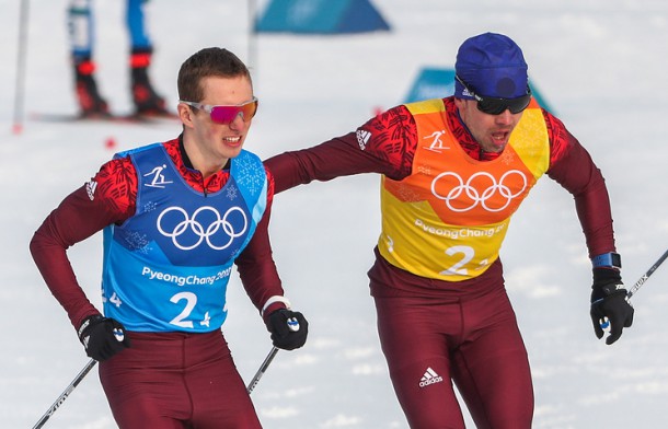 Российские лыжники завоевали серебро в эстафете на Олимпиаде