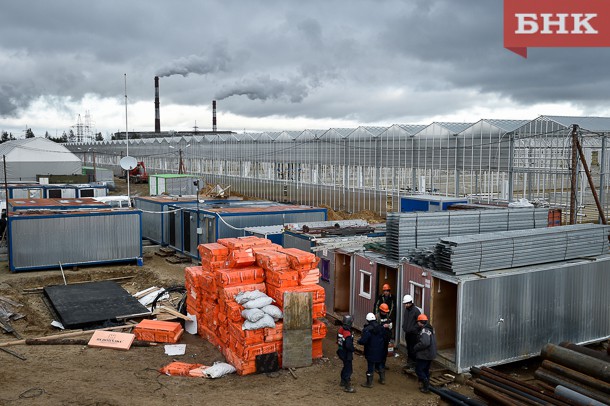 Рабочие разбогатели на строительстве тепличного комплекса в Сосногорске