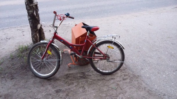 В Сыктывкаре «Лада» толкнула иномарку на девятилетнюю велосипедистку