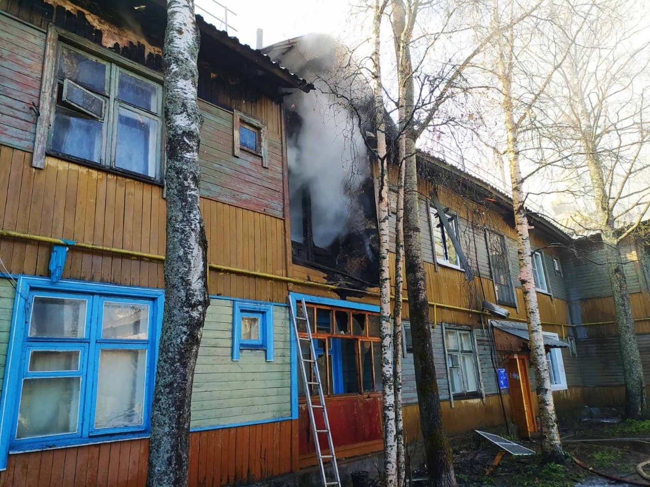 В Сосногорске сгорел чердак дома « БНК