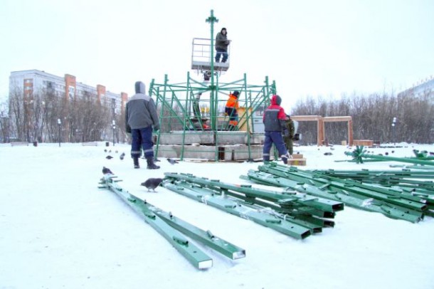 В центре Воркуты «вырастет» 17-метровая елка