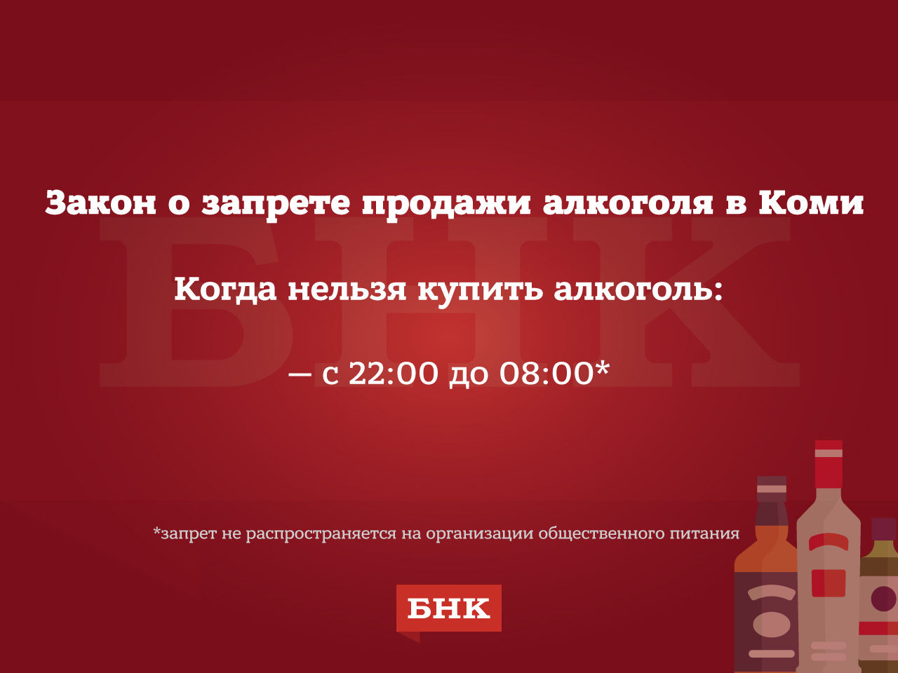 Где, когда и какой алкоголь в Коми под запретом | 01.06.2021 | Сыктывкар -  БезФормата