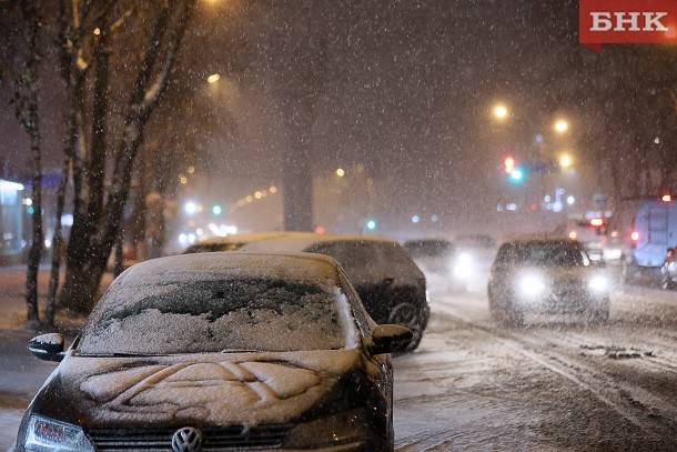 Жителей Коми предупредили о сильном ночном снегопаде