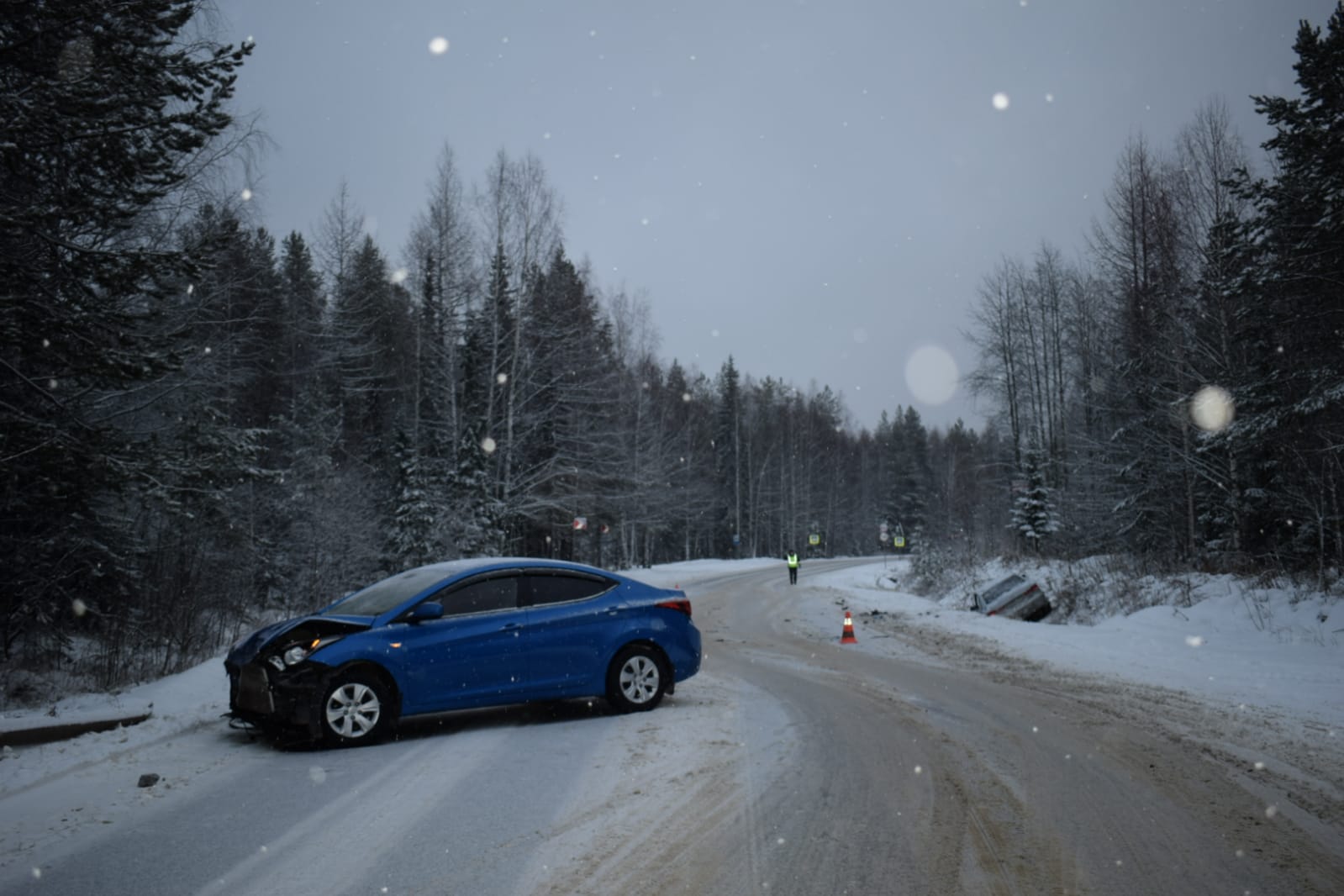 Под Ухтой водитель Hyundai выехал на встречную полосу и попал в ДТП « БНК