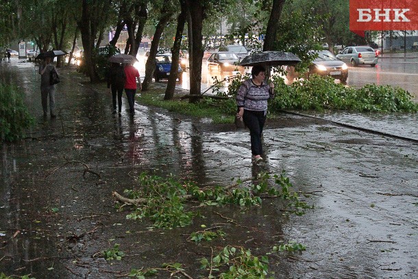 В шести районах Коми объявлено штормовое предупреждение