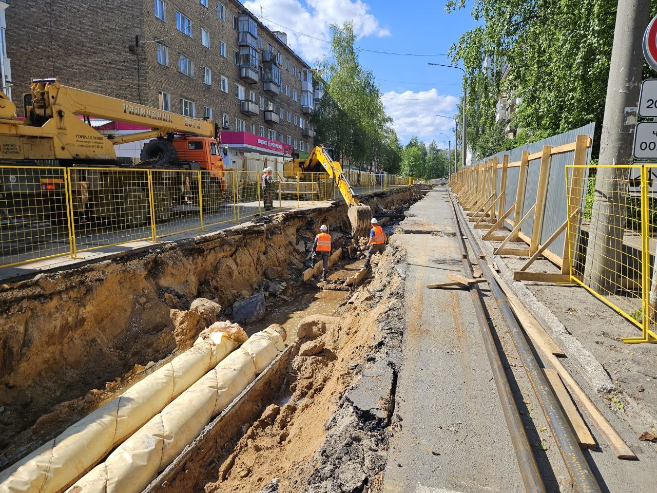 Т Плюс» полностью заменит почти километр магистральной теплотрассы в центре  Сыктывкара