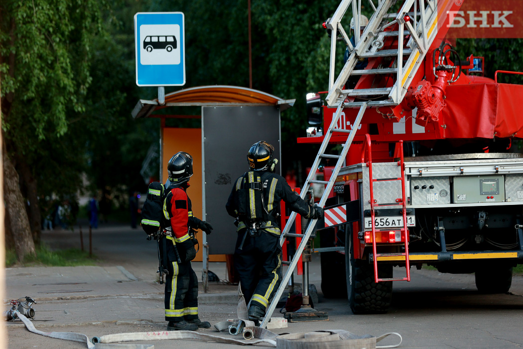 В Коми пожарных вызвали тушить бункер и картофельную яму