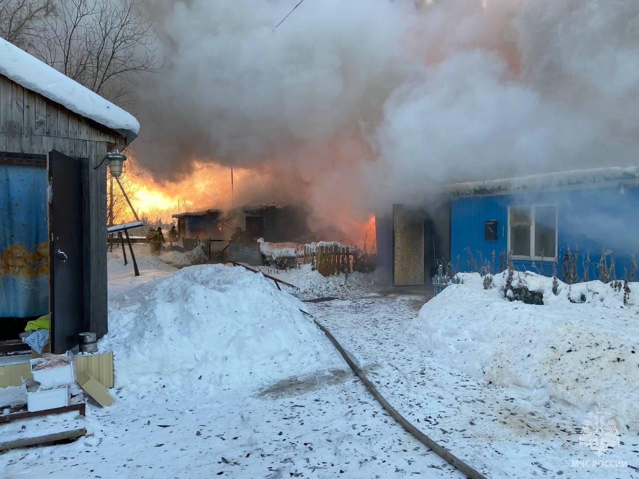 В усинской Парме сгорел жилой дом « БНК