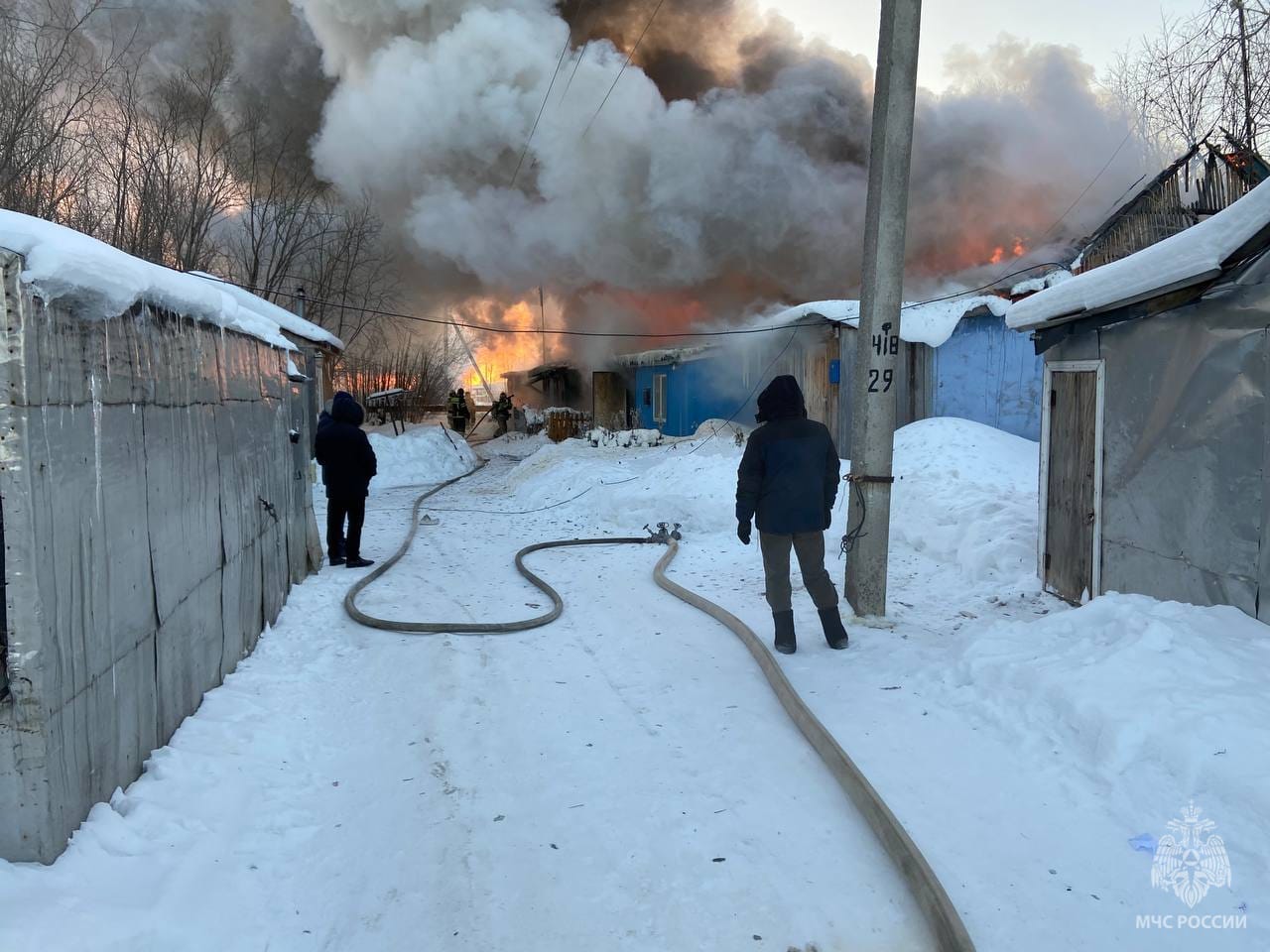 В усинской Парме сгорел жилой дом « БНК