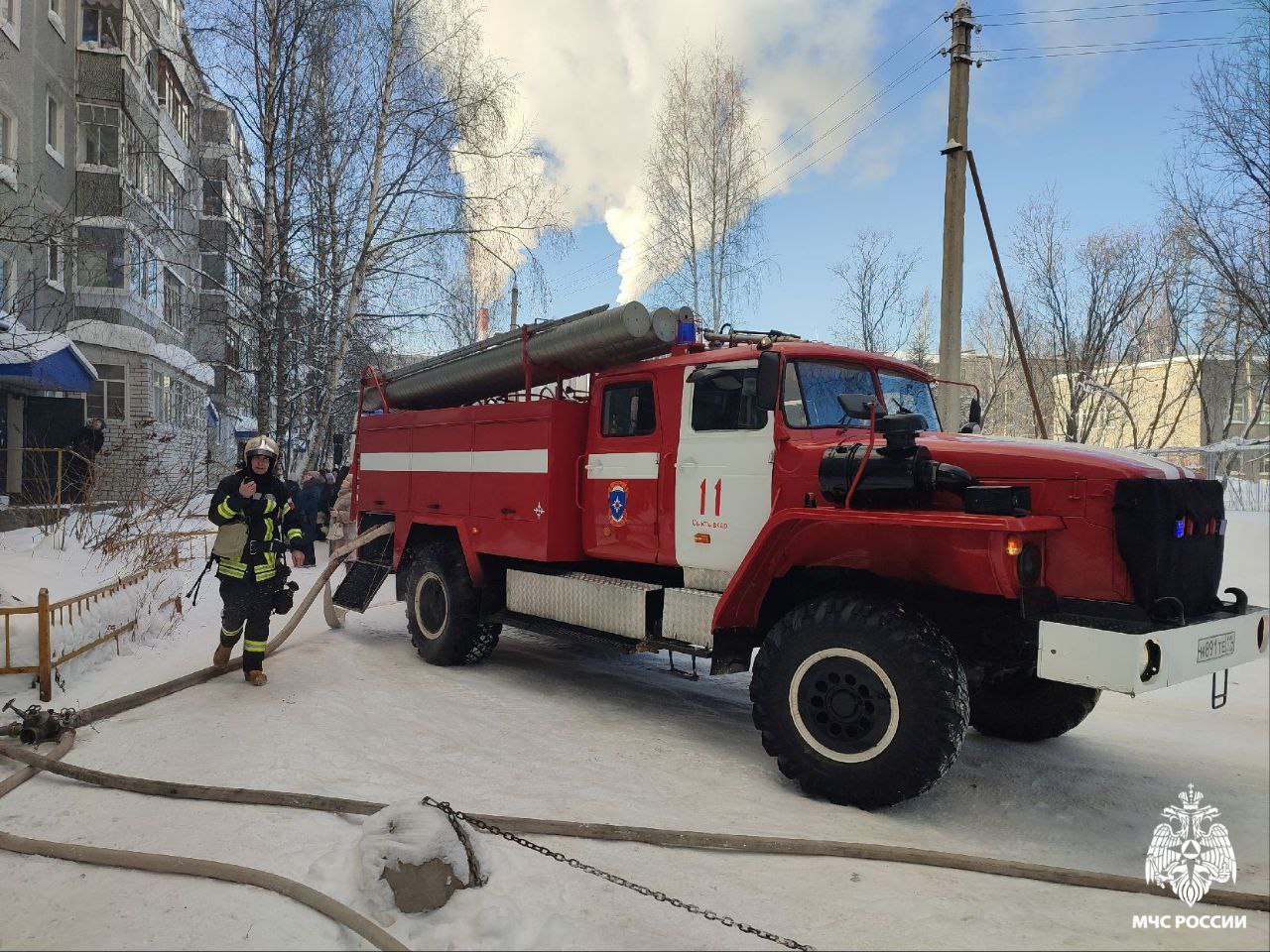 В пожаре в сыктывкарской многоэтажке пострадали два ребенка | 11.02.2024 |  Сыктывкар - БезФормата