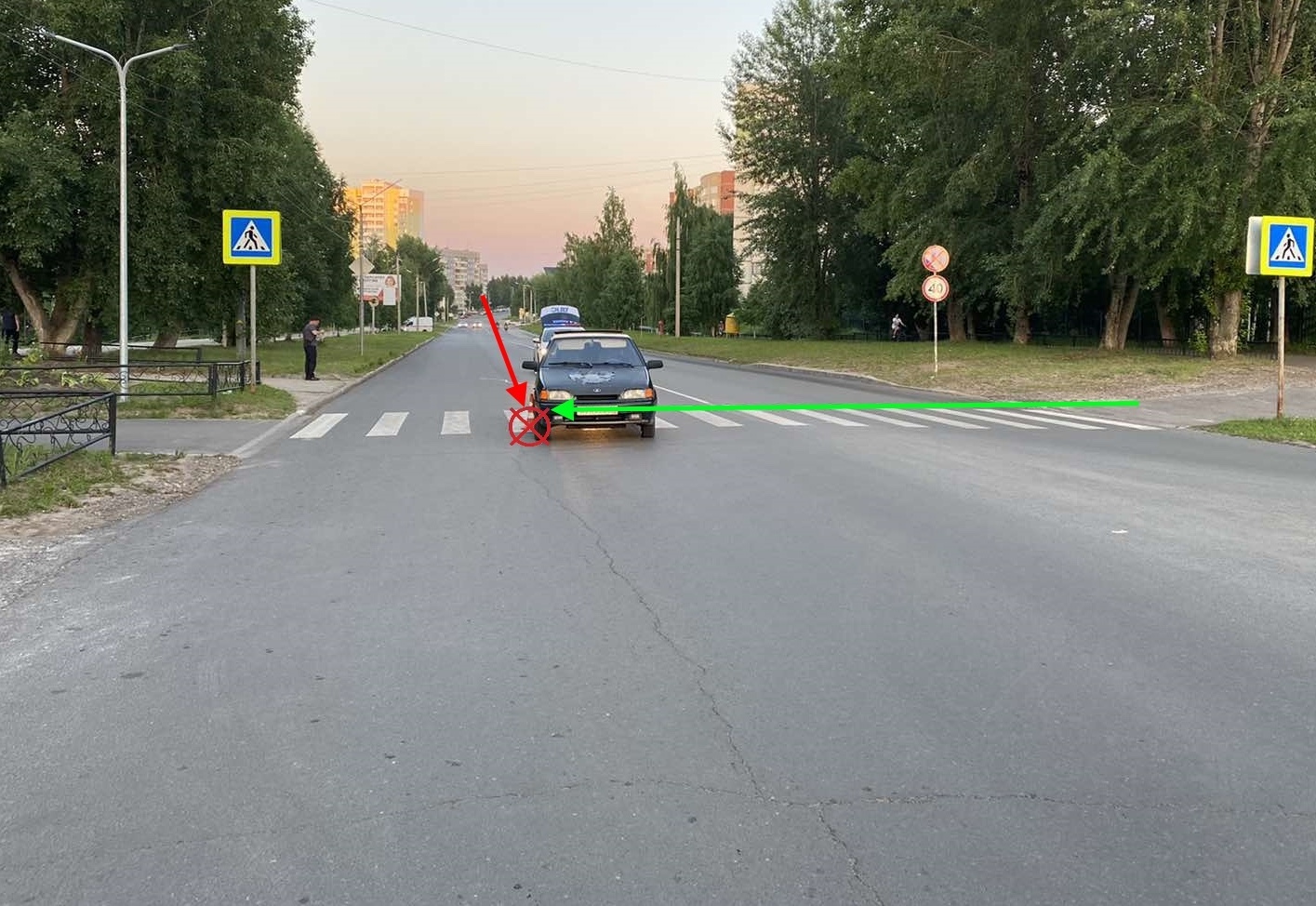 
В Сыктывкаре пешеход-нарушитель получил перелом ноги