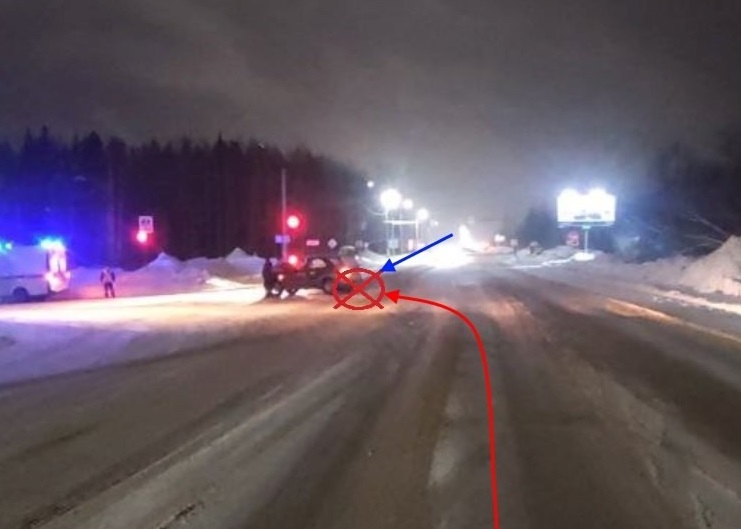 В Сыктывкаре водители не поделили «зеленый» перекресток