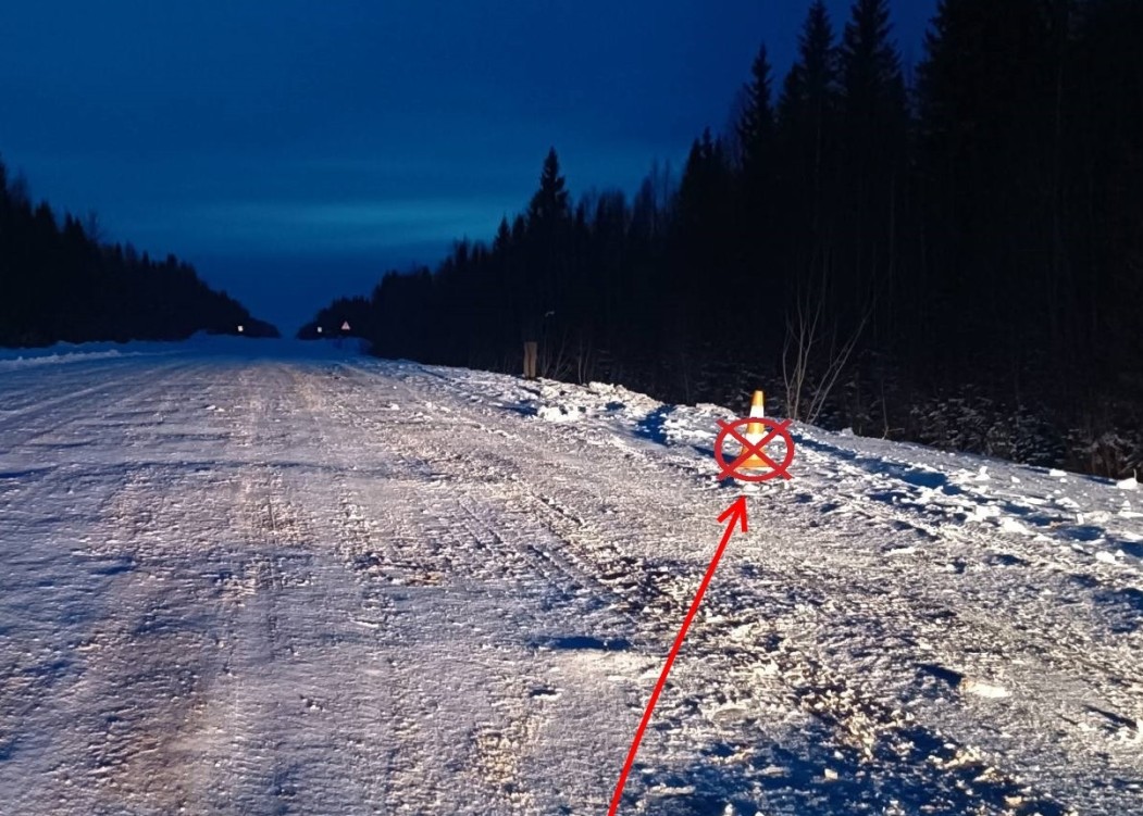На айкинской трассе иномарка «встала» на крышу