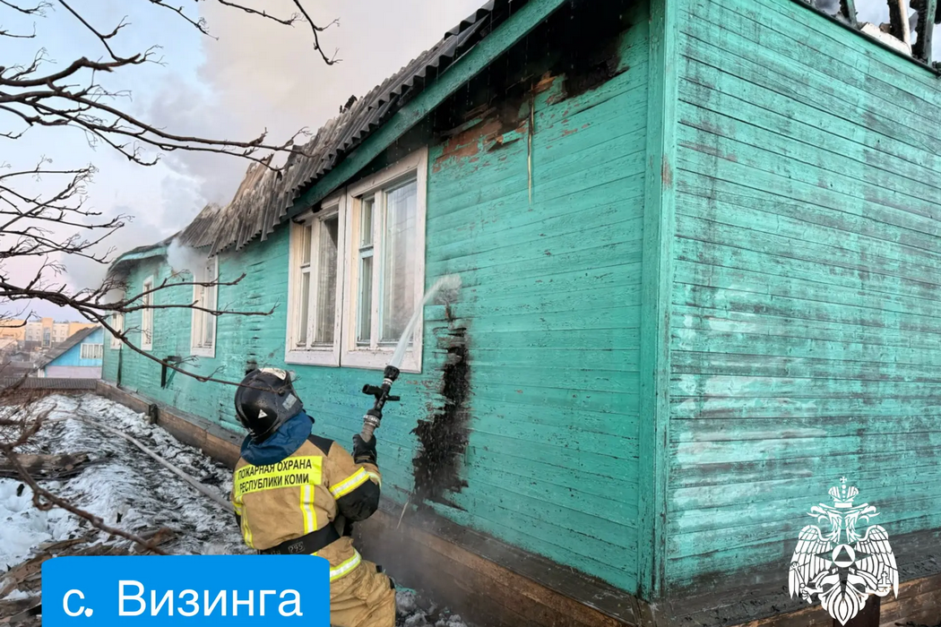 В Визинге нашли тело мужчины в сгоревшем доме
