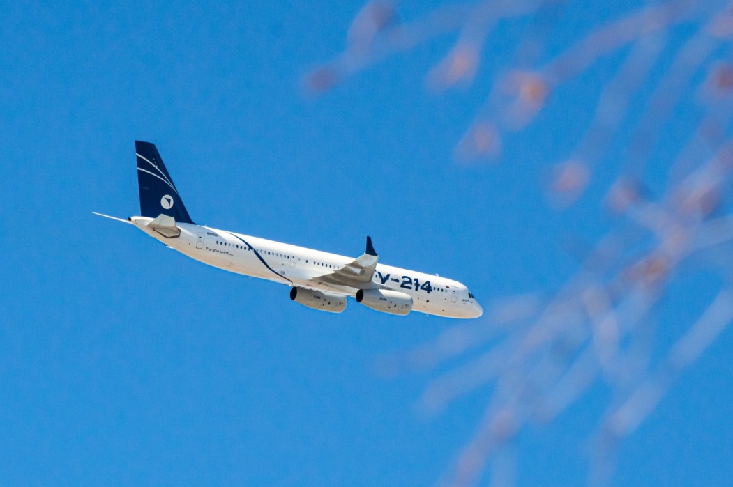 Над Сыктывкаром испытали два Ту-214 с пермскими двигателями