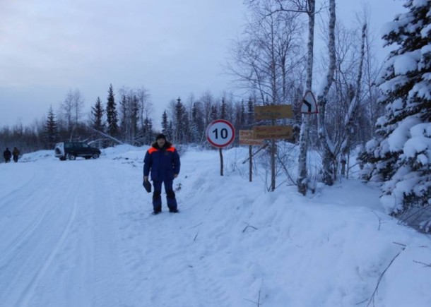 В Усинском районе появились две ледовые дороги