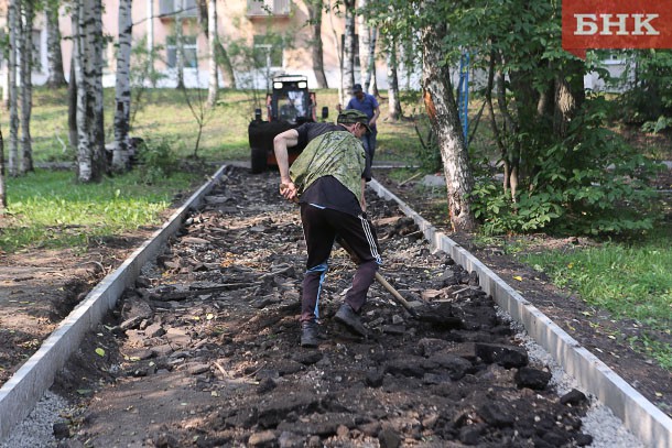 Реконструкция парка им. Кирова в Сыктывкаре вышла на финишную прямую 