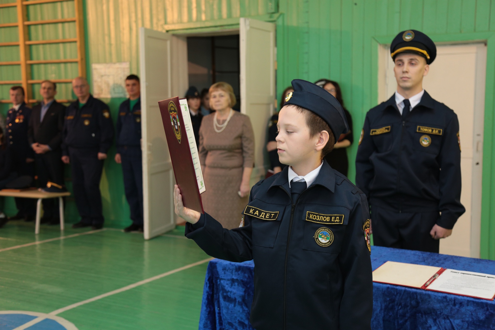 Кадеты села Ыб приняли присягу « БНК