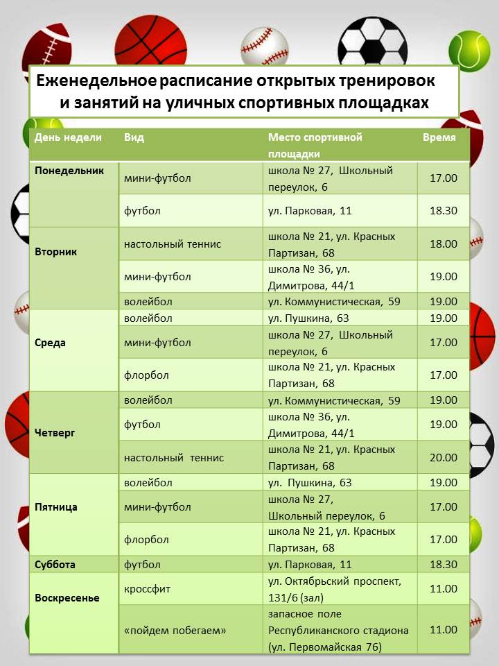 Футбол 1 июля расписание. Расписание тренировок по футболу. График тренировок футболистов. План тренировки футбол. План тренировок для футболистов.